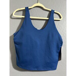 Isabella Active Wear Scoop Neck Tank Amore Knit Blue size XL NWT